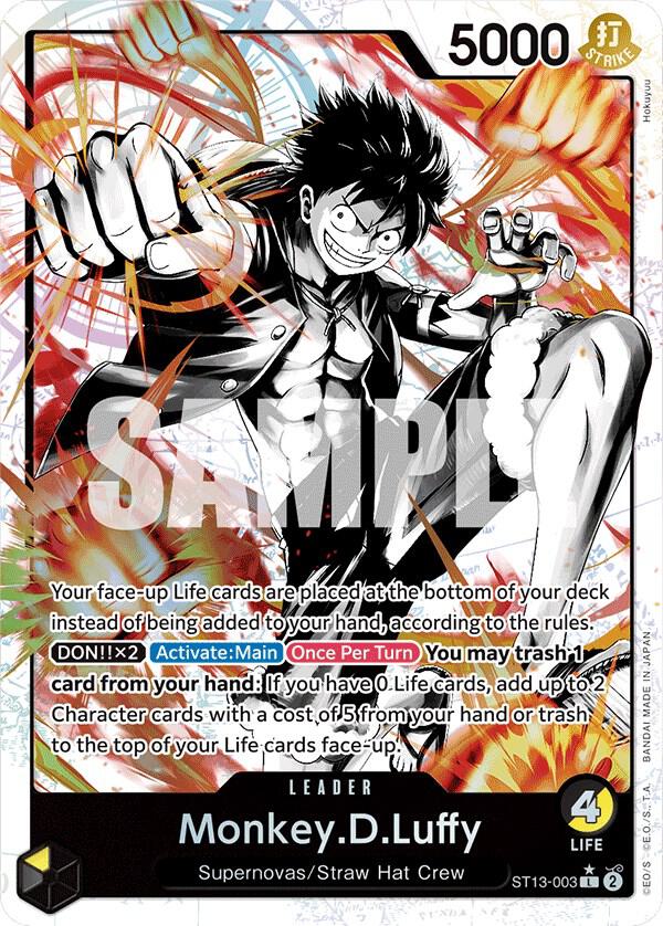 Monkey.D.Luffy (003) (Parallel) | ST13-003 | Ultra Deck: The Three Brothers