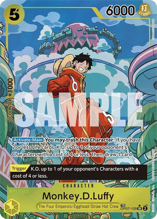 BGS 10 Monkey.D.Luffy (TR) | OP07-109 | Two Legends