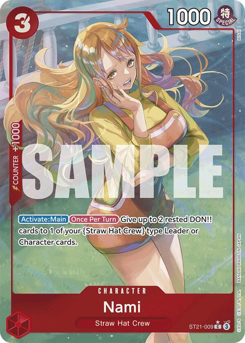 PSA 10 Nami (Parallel) | ST21-009 | Starter Deck EX: Gear 5