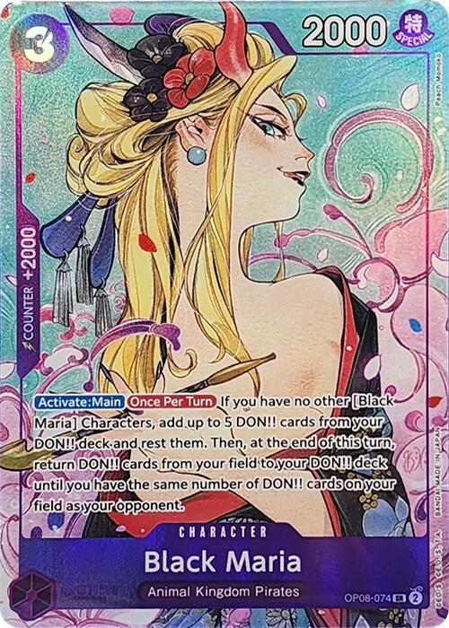 Black Maria (Illustration Box Vol.2) | OP08-074 | One Piece Promotion Cards