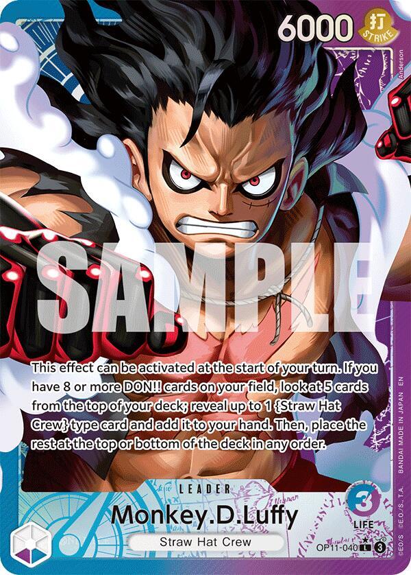 Monkey.D.Luffy (040) (Alternate Art) | OP11-040 | A Fist of Divine Speed