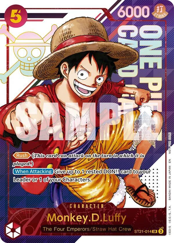 BGS 9.5 Monkey.D.Luffy (3rd Anniversary Treasure Campaign Pack) | ST21-014 | One Piece Promotion Cards