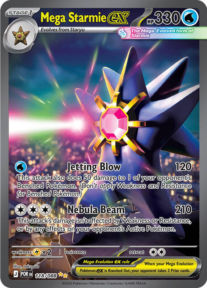 BGS 10 Mega Starmie ex | 118/088 | Perfect Order