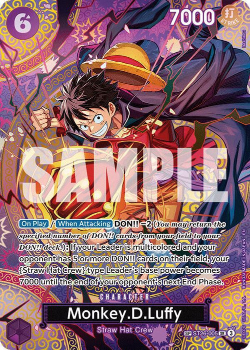 BGS 10 Monkey.D.Luffy (SP) | ST26-005 | Adventure on Kami's Island